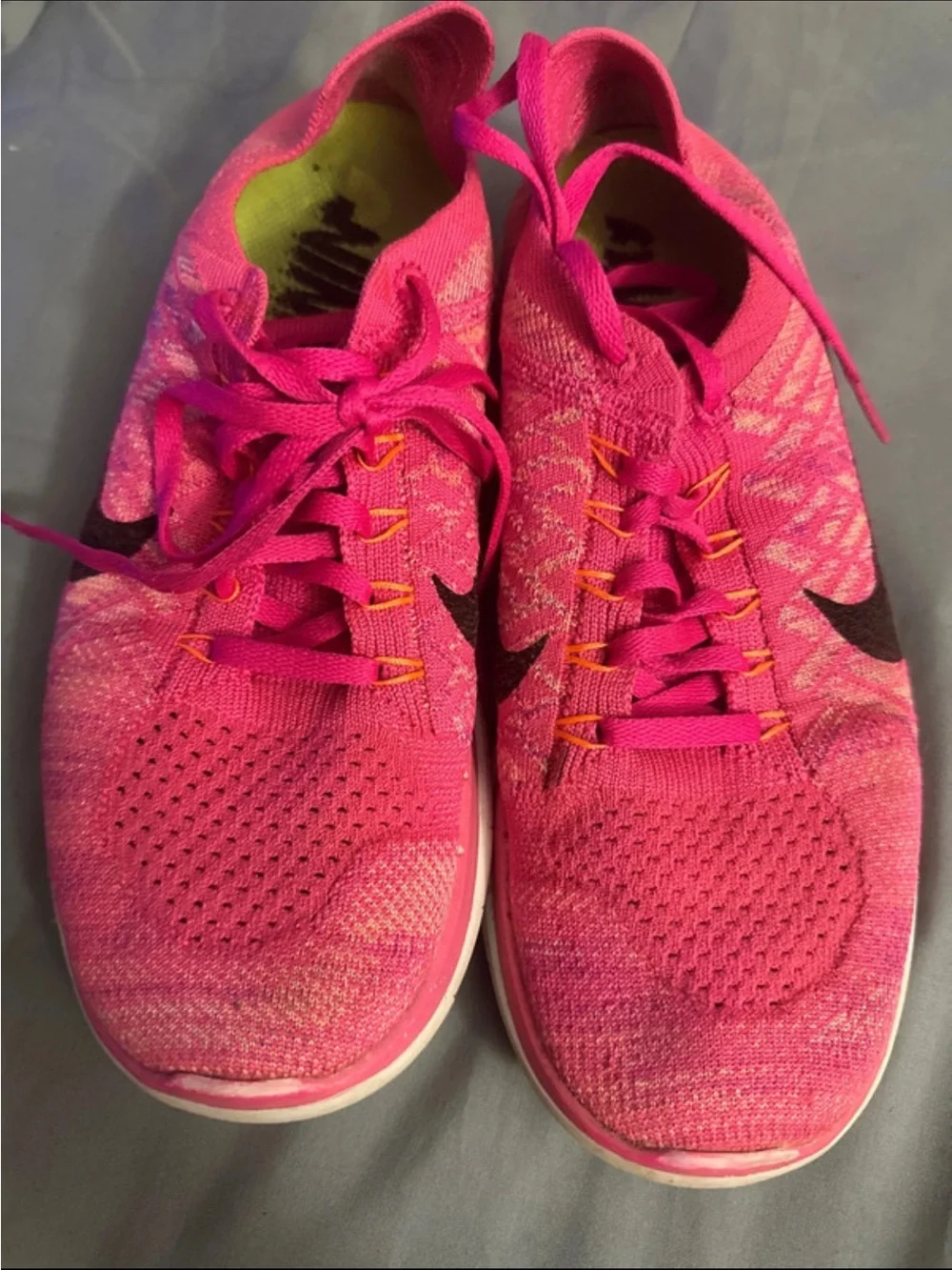 Nike Women’s Flyknit Trainer - Hot Pink with Black Swoosh